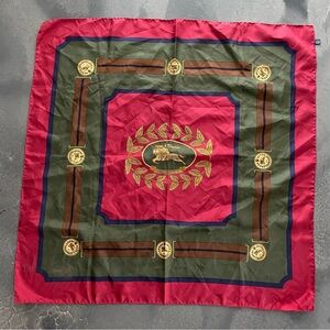 Vintage BURBERRYS Silk Scarf 33”x33”